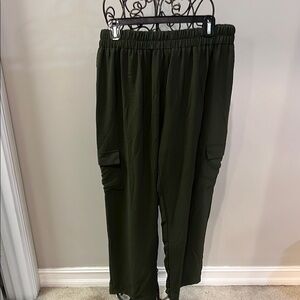 Como Vintage Forest Green Relaxed Pants